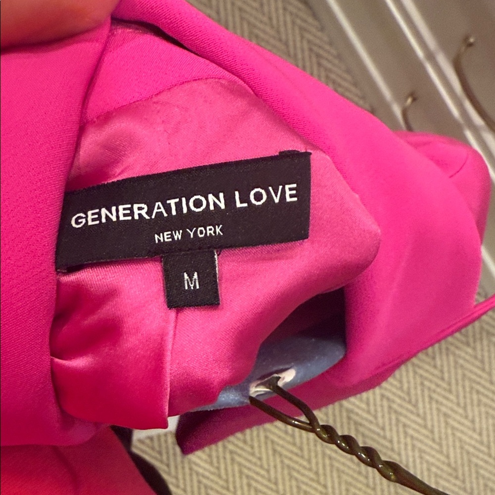 Generation LoveWomen's Pink Blazer with Gold Buttons - Picture 4 of 4